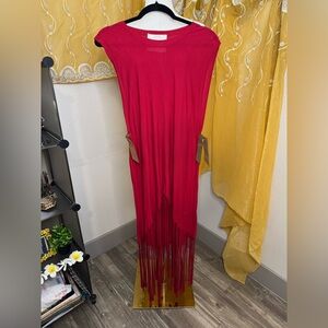 Peace Love World Red Boho Top/Dress Size Medium